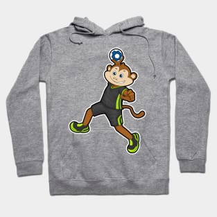 Monkey at Handball player with Handball Hoodie